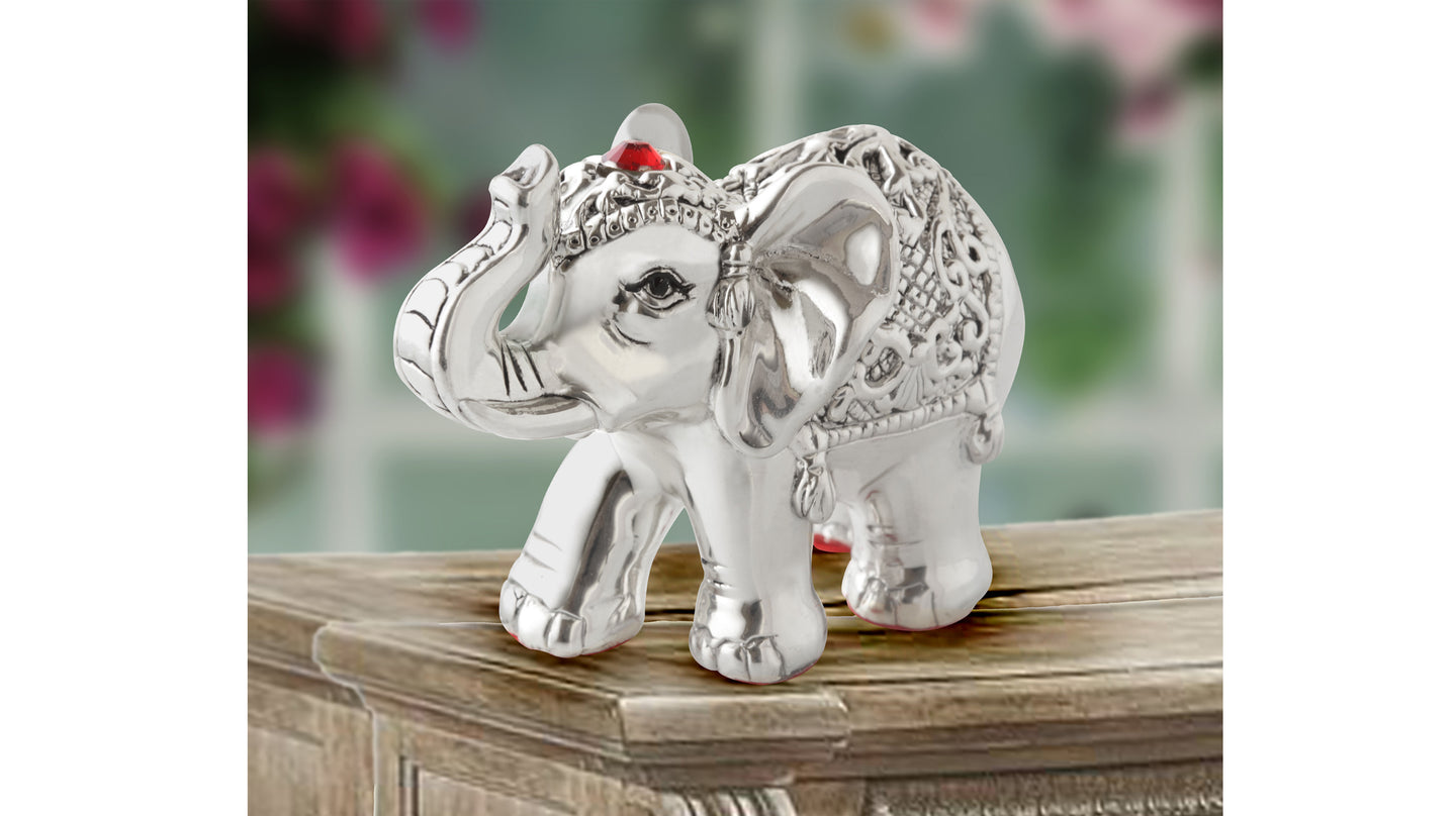 Silver Elephant Idol For Gift