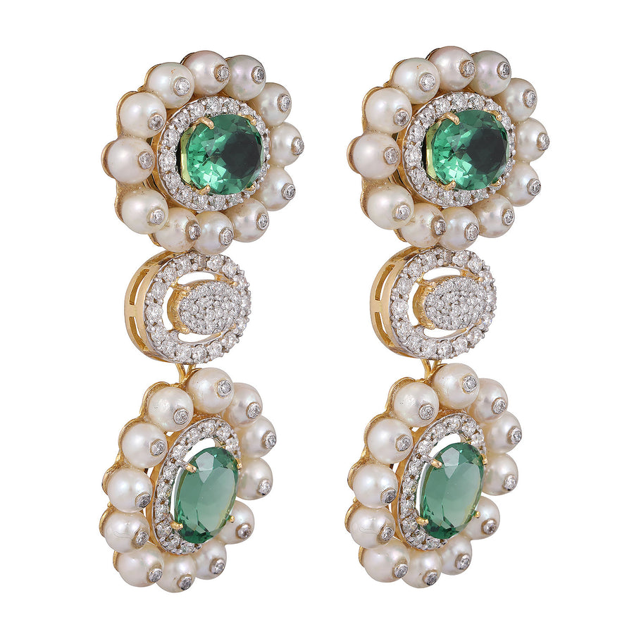 Certified diamond earrings