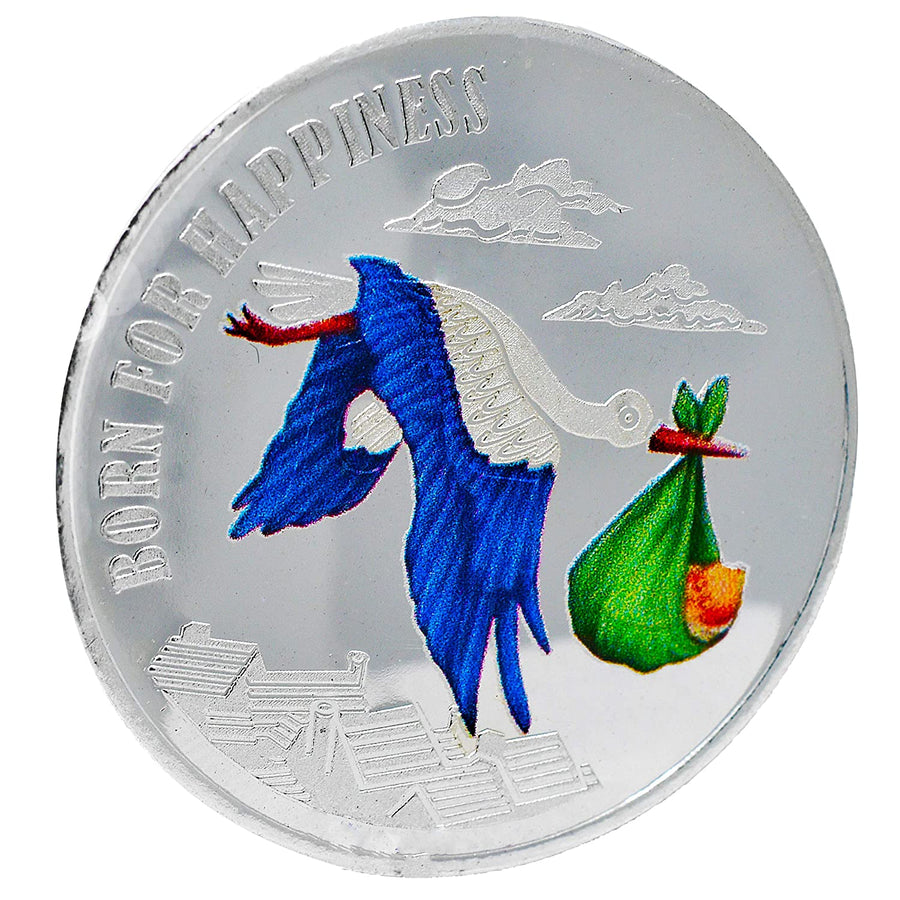 Silver birthday coin