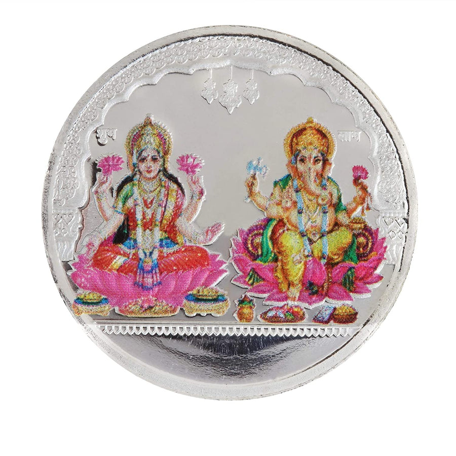 Color Laxmi Ganesh Coin
