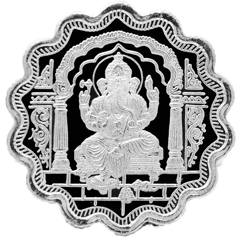 Silver Ganesha coin