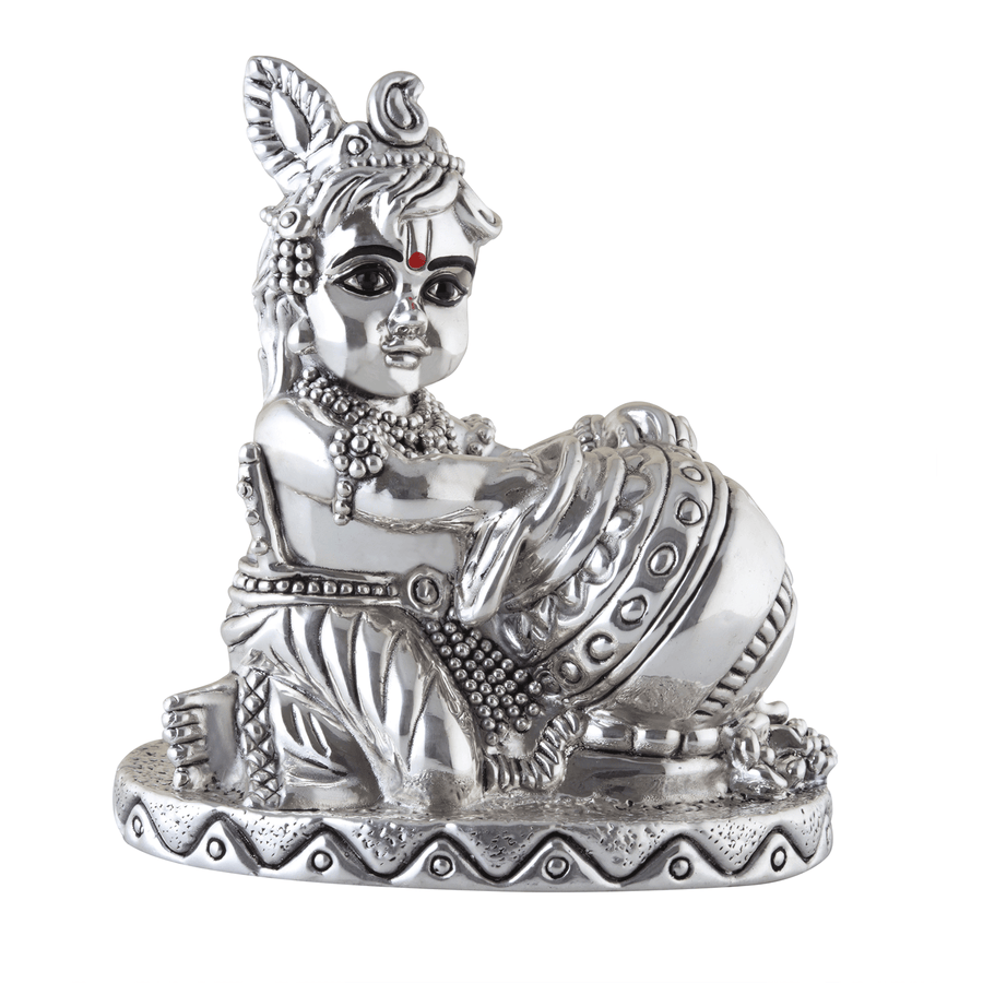 Pure Silver Krishna Idol
