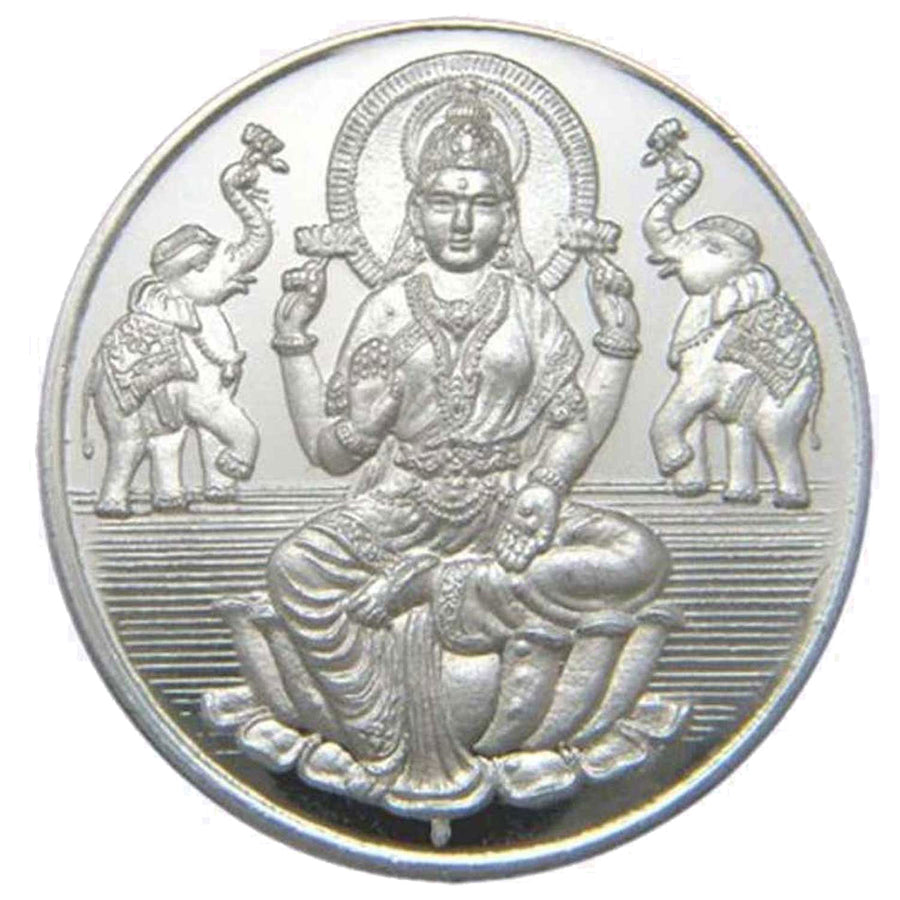silver laxmi coin
