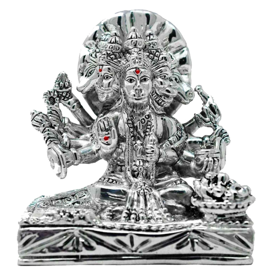 Silver panchmukhi statue